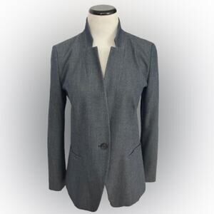 EUC LOFT Outlet Women’s Grayish Green Cutaway Blazer.  Size 6